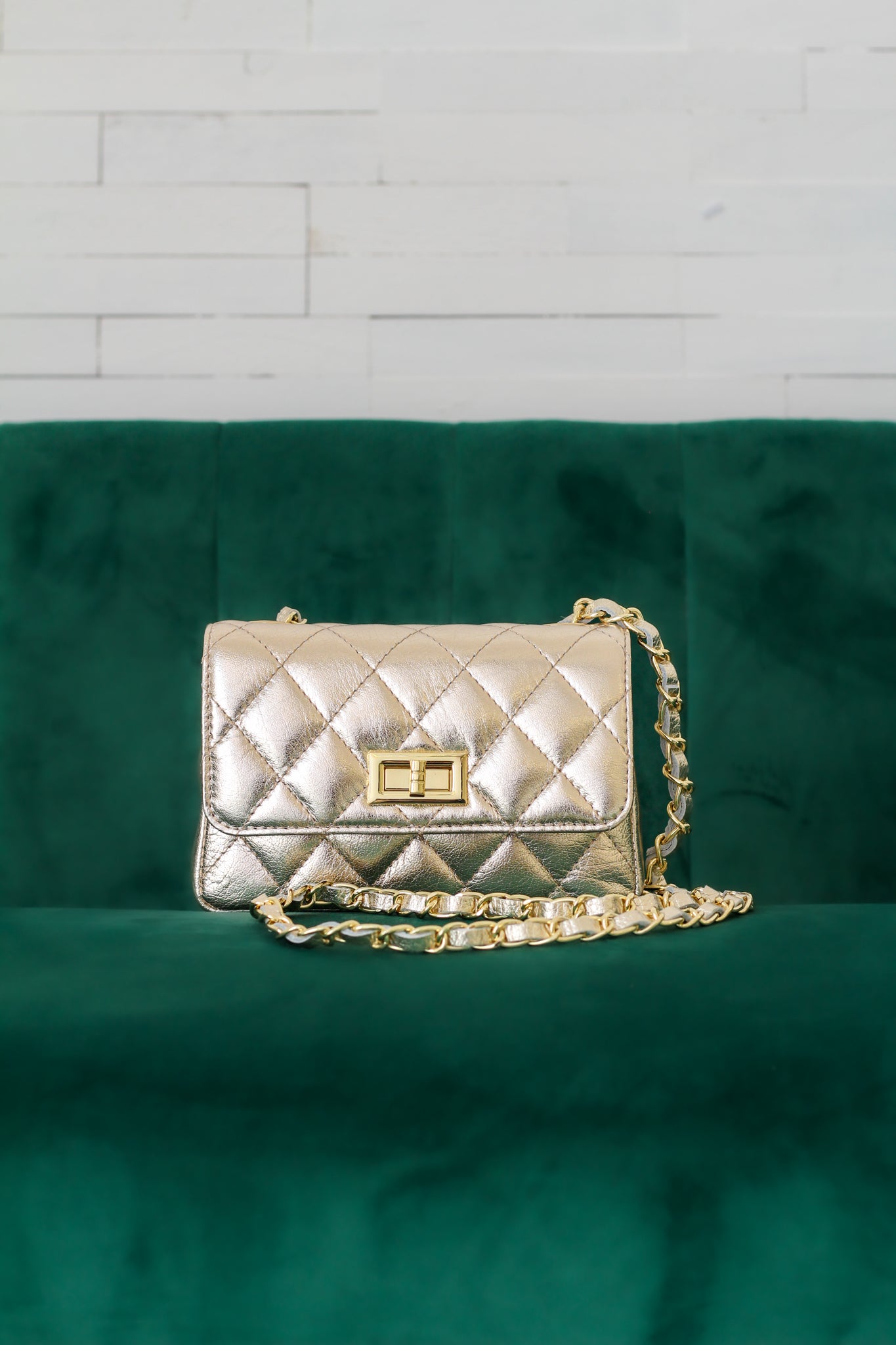 Quilted Small Leather Bag  By Germán Fuentes - KADOU BOUTIQUE